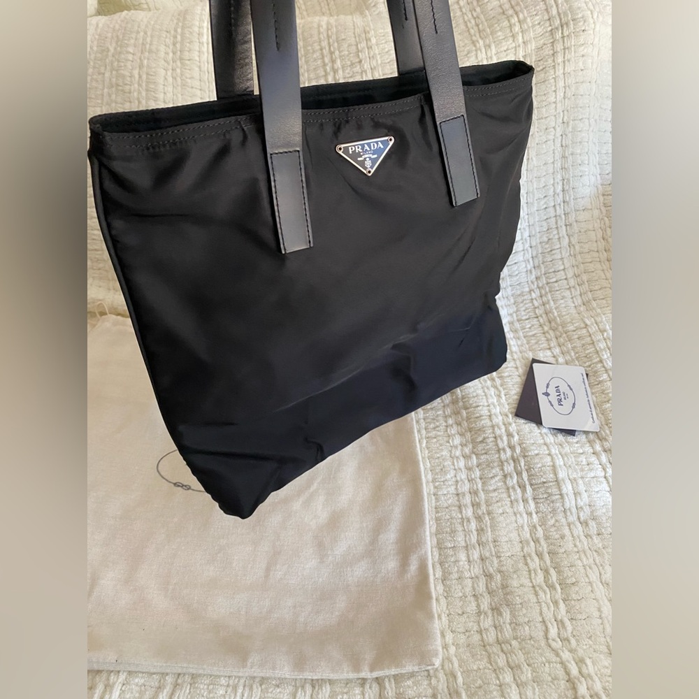 Prada Black Nylon Tote Bag - Picture 2 of 14